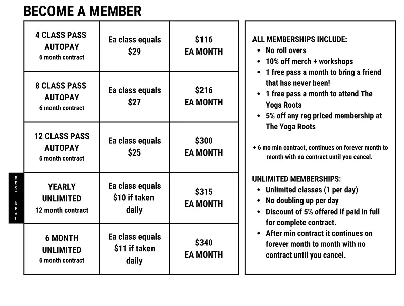 Membership and Pricing Options